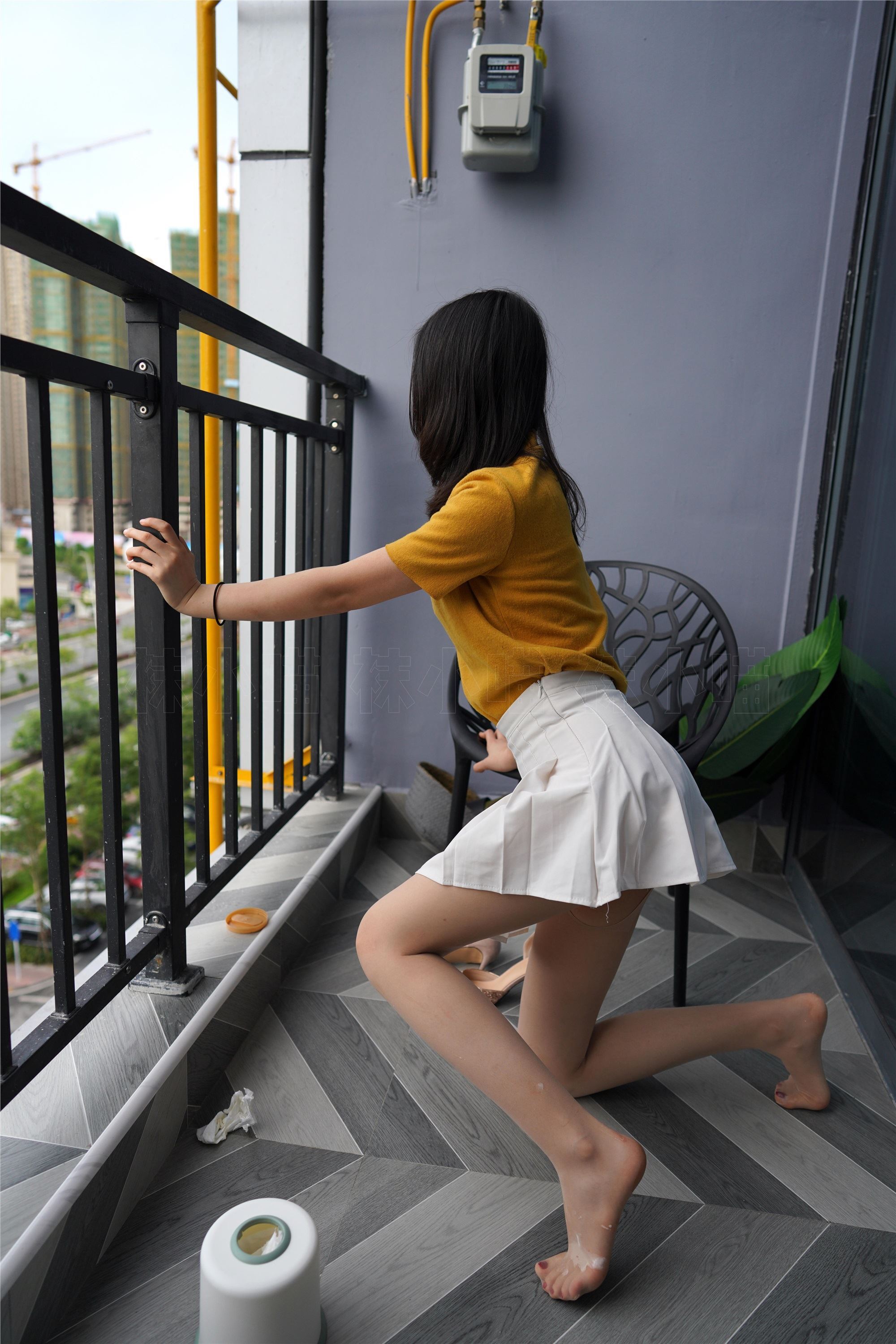 KittyWawa袜小喵  KT194《滴到腿上了》